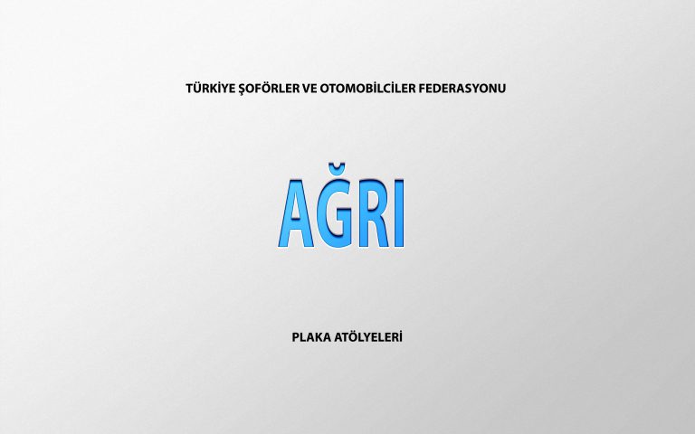 AĞRI TAKSİCİLER KAM. KAMYN. NAK. VE NAKLİYAT KOM. ESNAF ODASI