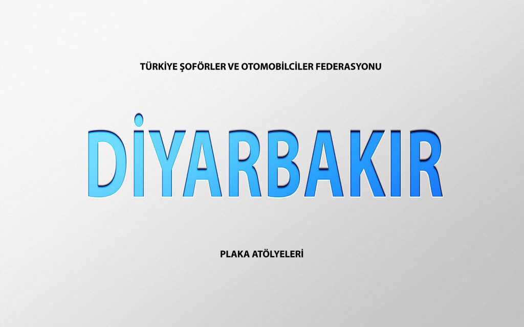 Diyarbakır Plaka Basım Atölye Adresleri̇
