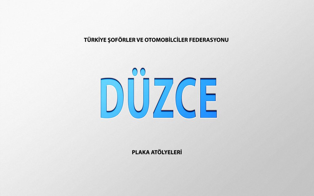 Düzce Plaka Basım Atölye Adresleri̇