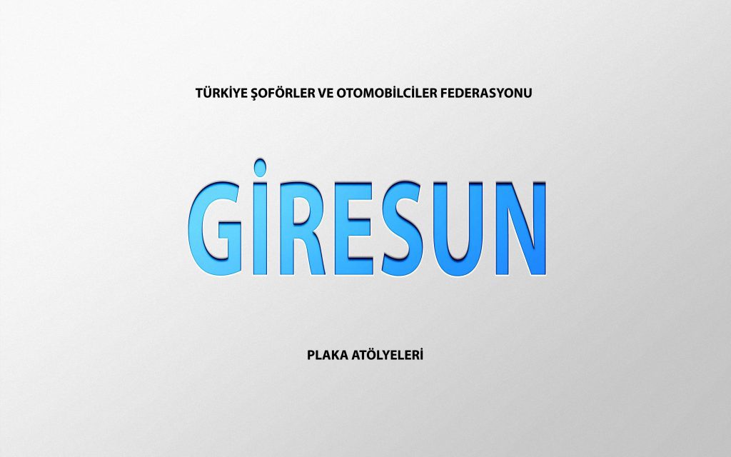 Giresun Plaka Basım Atölye Adresleri̇