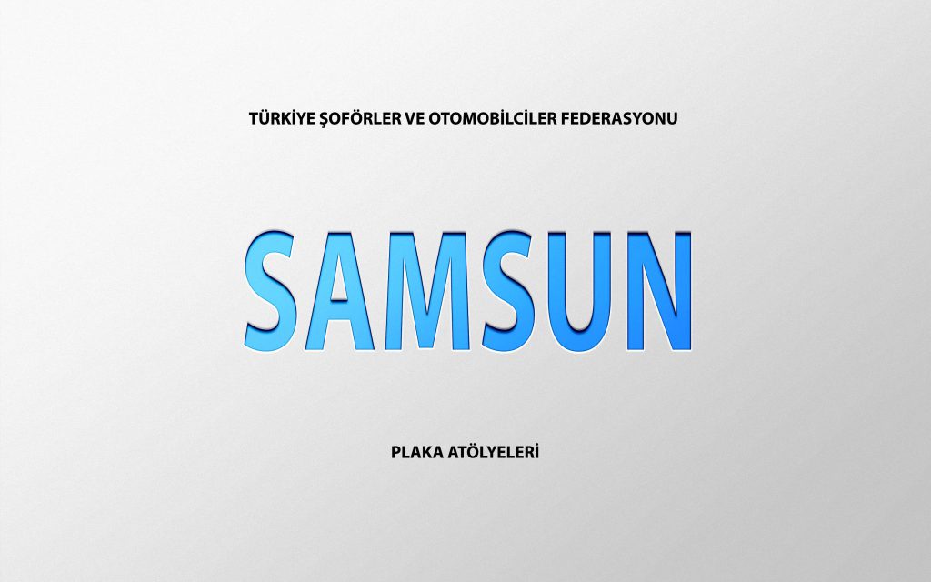 Samsun Plaka Basım Atölye Adresleri̇