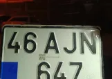 46ajn647 bulunan plaka