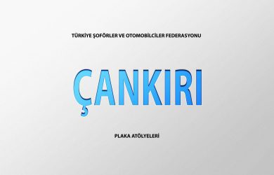 Çankırı Plaka Basım Atölye Adresleri̇ ÇANKIRI TAKSİCİLER KAM. KAMYN. NAK. VE NAKLİYAT KOM. ESNAF ODASI