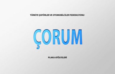 Çorum Plaka Basım Atölye Adresleri̇ ÇORUM TAKSİCİLER KAM. KAMYN. NAK. VE NAKLİYAT KOM. ESNAF ODASI