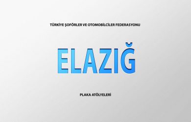 Elazığ Plaka Basım Atölye Adresleri̇