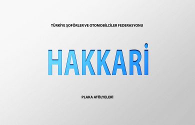 Hakkari Plaka Basım Atölye Adresleri̇
