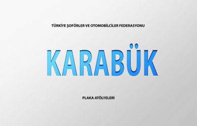 Karabük Plaka Basım Atölye Adresleri̇
