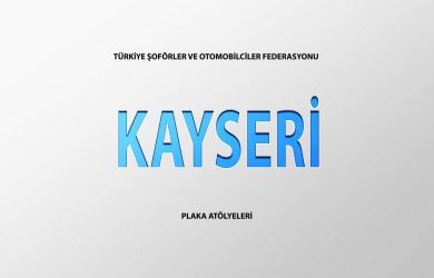 Kayseri Plaka Basım Atölye Adresleri̇