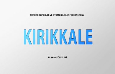 Kırıkkale Plaka Basım Atölye Adresleri̇
