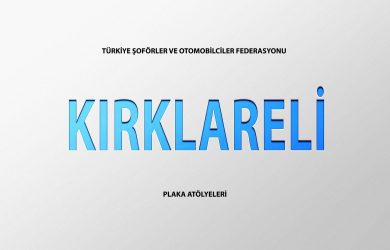 Kırklareli Plaka Basım Atölye Adresleri̇